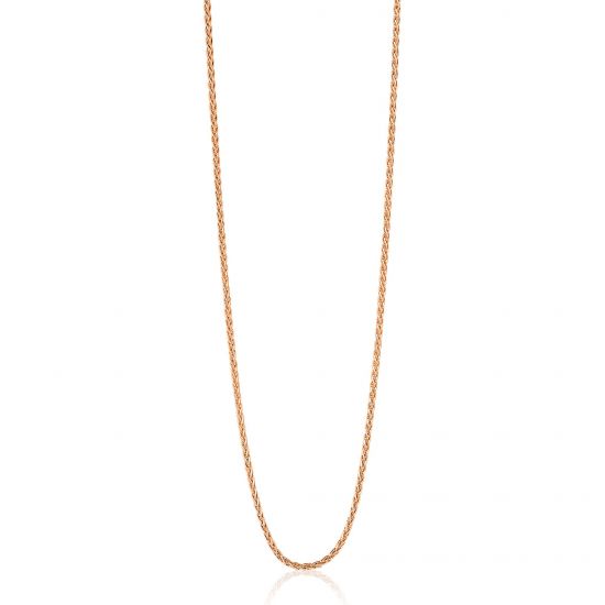 ZINZI zlv. palmier collier 90 cm rosé verguld