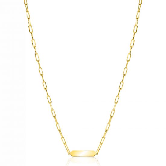ZINZI Gold Plated Sterling Silver Chain Bracelet with Beads and 3 Shiny Heart Charms 17-20cm ZIA2531G