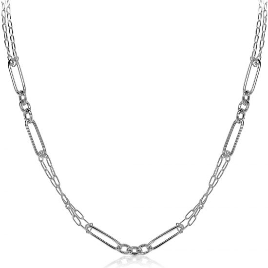 ZINZI Sterling Silver Necklace Trendy Chain 45cm ZIC1991