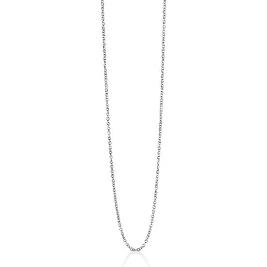 45cm ZINZI Sterling Silver Anchor Necklace ZILC-A45