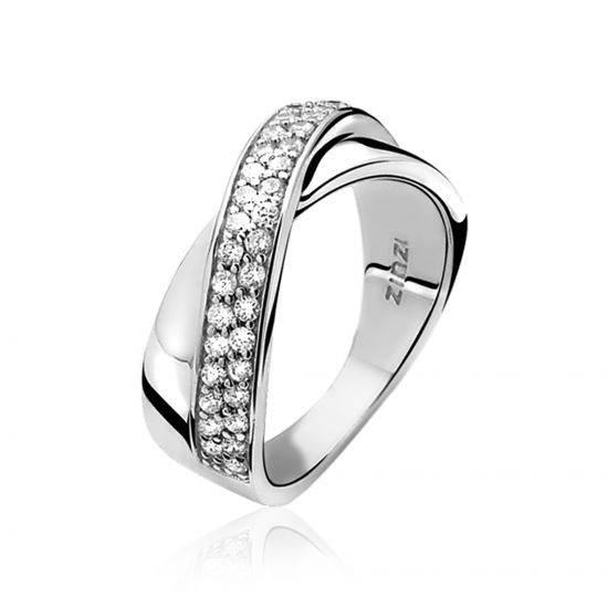 ZINZI Sterling Silver Ring White ZIR804