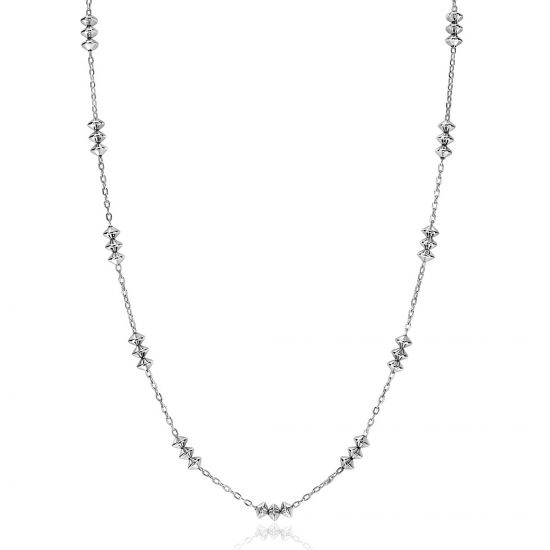 ZINZI Sterling Silver Fantasy Necklace with Beads 42-45cm ZIC2537