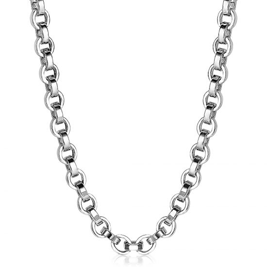 ZINZI Sterling Silver Round Chain Necklace 45cm ZIC1702
