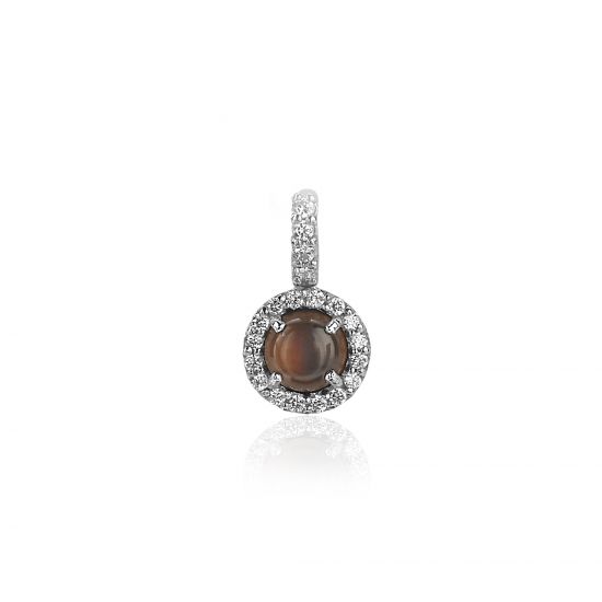 ZINZI Sterling Silver Pendant Brown Mother-of-Pearl ZIH1039C