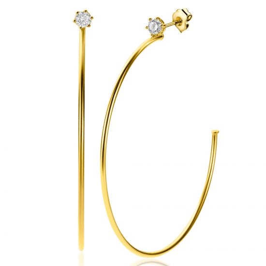 Large Hoop Earrings - Earrings