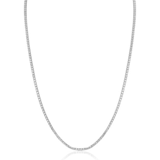 ZINZI zlv. tenniscollier small zirconia's 40/43cm