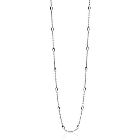 ZINZI Sterling Silver Fantasy Necklace Oval 42-45cm ZIC1655