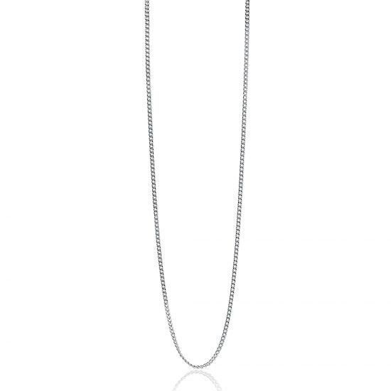 45cm ZINZI Sterling Silver Curb Chain Necklace ZILC-G45