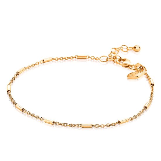 ZINZI Gold Plated Sterling Silver Fantasy Bracelet 17-20cm ZIA1648G