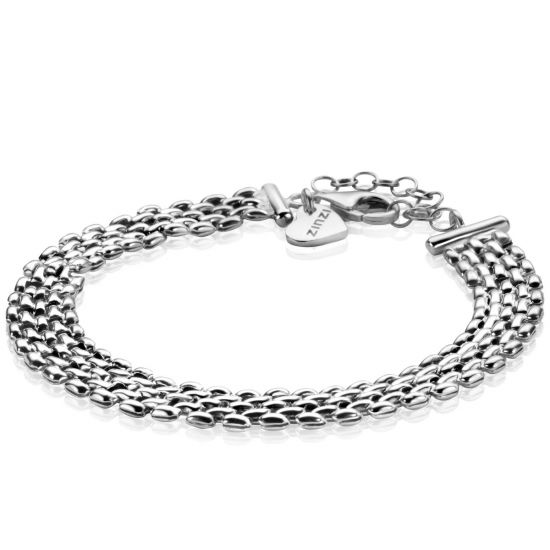 ZINZI Sterling Silver Bracelet Rolex-style Chain width 8mm 16,5-20cm ZIA2289