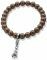 ZINZI Stretch Bracelet One-size Brown Pearls for Charms CH-A20B