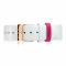 ZINZI Retro leren horlogeband wit roségoudkleurige stalen sluiting 18mm RETBAND19