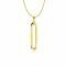 ZINZI 14K Gold Pendant 26mm Trendy Paperclip Chain ZGH358 (excl. necklace)