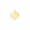 11mm ZINZI 14K Gold Pendant Shiny Heart ZGH363-11 (excl. necklace)