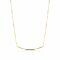 ZINZI Gold 14 karaat gouden collier glad boogje 45cm ZGC183