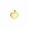 10mm ZINZI 14K Gold Pendant Trendy Shiny Heart ZGH396-10 (excl. necklace)