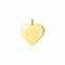 14mm ZINZI 14K Gold Pendant Shiny Heart ZGH363-14 (excl. necklace)