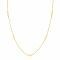 ZINZI 14K Gold Necklace Rolo Chain 7 Small Coins 5mm width 42-45cm ZGC444