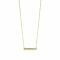 ZINZI Gold 14 karaat gouden collier staafje wit 45cm ZGC182