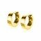 12,5mm ZINZI 14K Gold Hoop Earrings Square Tube 3,6mm width ZGO438