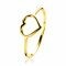 ZINZI Gold 14 krt gouden ring open hart 8mm ZGR378