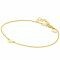 ZINZI 14K Gold Bracelet Heart Pendant 6mm ZGA312