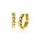 13mm ZINZI Gold 14 krt gouden oorringen met bolletjes design met luxe klapsluiting 13mm x 3,3mm buis ZGO432