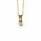 ZINZI Gold 14 karaat gouden strakke bicolor hanger 11mm met 1 diamant totaal 0,20crt ZGH54