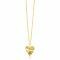 ZINZI 14K Gold Necklace Heart Pendant 15mm 45cm ZGC340