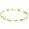 ZINZI 14K Gold Bracelet Paperclip Chains 3mm width 19cm ZGA470