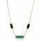 ZINZI Sterling Silver Fantasy Necklace 14K Yellow Gold Plated