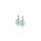 10mm ZINZI Sterling Silver Earrings Pendants Pearl Light Blue ZICH266LB (excl. hoop earrings)