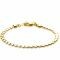 ZINZI Gold Plated Sterling Silver Bracelet Hearts width 4,5mm ZIA1798G