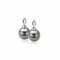 10mm ZINZI Sterling Silver Earrings Pendants Pearl Grey ZICH266G (excl. hoop earrings)