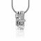 16mm ZINZI Sterling Silver Beautiful Pendant White Zirconias ZIH2012