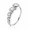 ZINZI Sterling Silver Ring Round White ZIR2053