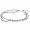 ZINZI zilveren multi-look armband met gourmet en paperclip schakels ZIA1988