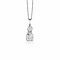 29mm ZINZI Sterling Silver Pendant Triangle White Zirconias ZIH2010