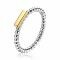 ZINZI Gold Plated Sterling Silver Stackable Ring Bar ZIR1970