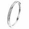 ZINZI zilveren bangle armband glad wit ZIA1737