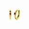 JANUARY Hoop Earrings 13mm Gold Plated with Birthstone Red Garnet Zirconia