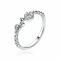 ZINZI Sterling Silver Ring Beads White Zirconias ZIR1882