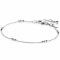 ZINZI Sterling Silver Bracelet with Fine Rolo Chain and 5 Trio Beads 17-20cm ZIA2465