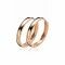 24mm ZINZI Rose Gold Plated Sterling Silver Hoop Earrings width 3mm ZIO192R