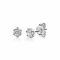 4,5mm ZINZI Sterling Silver Stud Earrings Prong Setting White Zirconia ZIO1984