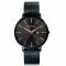 ZINZI Retro Watch Black Dial Black Stainless Steel Case and Mesh Strap 38mm  ZIW409M