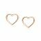 8mm ZINZI Rose Gold Plated Sterling Silver Stud Earrings Heart ZIO1630R