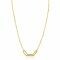 ZINZI Gold Plated Sterling Silver Chain Necklace with 3 Large Oval Chains 40-45cm ZIC2522