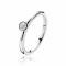 ZINZI Sterling Silver Stackable Ring White ZIR1177