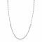 ZINZI Sterling Silver Chain Necklace Curb and Square Chain with Rectangular Setting with White Zirconia 42-45cm ZIC2519